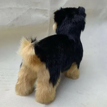 Mic Yorkie Cățeluș Câine de Pluș Teddy Câine Jucărie de Pluș Drăguț de Simulare de Animale de companie Pufos Păpuși pentru Copii Cadouri pentru copii Copii