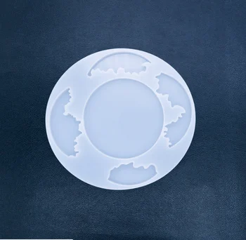 Ondulat Coaster Rotund Ovale în Formă de Pătrat Neregulat UV Rasina Matrite Matrite Bijuterii DIY Rășină Bijuterii Accesorii