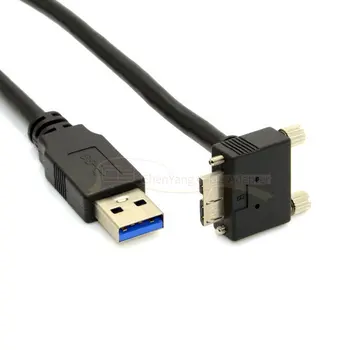 1,2 M 4FT 3m 10FT 90 de Grade în Jos în Unghi Micro USB Montare Șurub pentru USB 3.0 Cablu de Date pentru Punctul de Gri Cameleon Camera 120cm 300cm