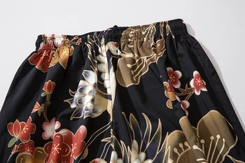 Talie Elastic Kimono Pantaloni Femei Bărbați Vintage Stil Japonez Harajuku Macara De Imprimare Liber Casual Harem Pantaloni Cosplay