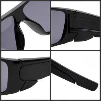 De Brand Nou! ochelari de soare acoperire Bărbați femei Pătrat Negru Cadru de Conducere Sport Ochelari de Soare de sex Masculin în aer liber Ochelari de cal UV400 Ochelari de Gafas
