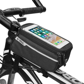6 Inch Cu Suport Pentru Telefon De Biciclete Biciclete Fata Tub Sac De Ciclism Accesorii Cadru Impermeabil Față Pungi Mobil Telefon Mobil Caz