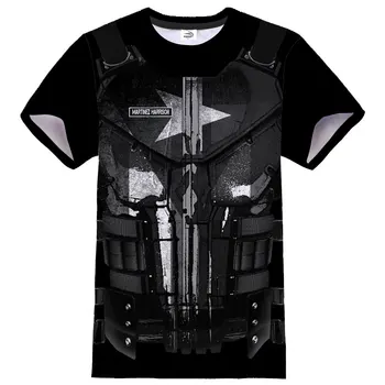 2020 Nou T-shirt Punisher Craniu de Imprimare 3D Streetwear Tricou Barbati Femei Hip Hop Stil plin de culoare tricouri Sport Casual Tricouri Topuri de sex Masculin