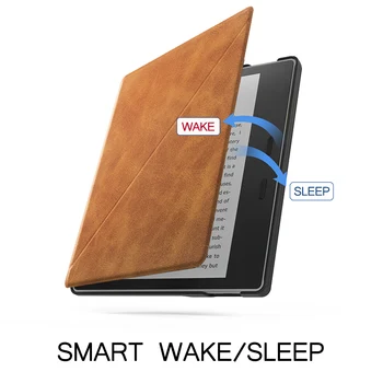 BOZHUORUI Caz Stand pentru Kindle Oasis (9-Gen - 2017 Presă) Numai - din Piele PU Capac de Protecție Smart cu Auto Wake/Sleep