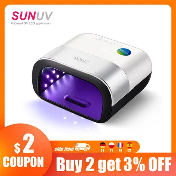 SUNUV SUN3 Unghii Uscător de Inteligent 2.0 48W UV LED Lampa de Unghii cu Timer Inteligent Memorie Invizibil Timer Digital Display Unghii Mașină de Uscare