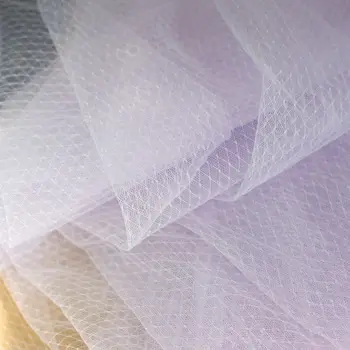 5Meters 150CM Stretch Moale Plasă de Diamant Net Dantela Tesatura de Îmbrăcăminte DIY Bază Tricou Pat Cortina Textile Acasă Decorare Tul Tesatura