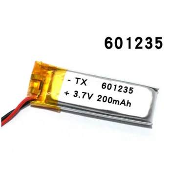 3.7 V 200mAh Baterie Reîncărcabilă 601235 Litiu-Polimer Li-Po-ion Pentru DIY Mp3 GPS bluetooth setul cu Cască Căști