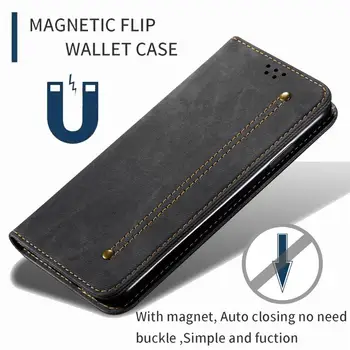Magnetic Piele Flip Caz de Telefon Pentru Huawei Honor 8X 9C 9X X10 20 de ani Lite V30 Pro Nova 5T SE 6 7 Pro Portofel Sloturi pentru Carduri Capacul suportului