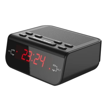 Alarmă Radio cu Ceas Digital Ceas cu Alarmă Radio cu Ceas cu Timer de Somn UE Plug Dimmer Amânare LED Display și Baterie de Rezervă Functio