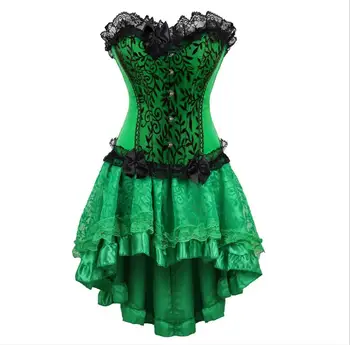 Victorian rochie corset gotic sexy burlesque exotice tutu fusta corset de petrecere mult corset overbust bustiera