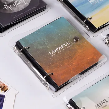 100 Buzunare Mini 3 Inch Filme Hârtie Foto Album de Carte Comemorativă pentru Mini 8 9 Fujifilm Instax Film Polaroid Numele Titularului Cardului