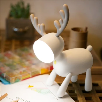 2020 Pup Led-uri Lampa de Noapte pentru Copii 1200mAh Acumulator ELAN Lumini de Noapte pentru a Regla Luminozitatea lampă de masă pentru Acasă în Dormitor
