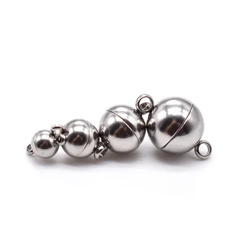 5pcs magnet cleme de bijuterii conector din oțel inoxidabil 6//10/12mm mingea Catarama Magnetic Puternic Cleme pentru DIY brățară Face