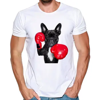 Brand de Moda Barbati Moda de Vara Zulmaliu Barbati Tricou Boxer, Bulldog Print Bluza Cool Vesta Umor Tanc de Sus Tricouri de Bumbac