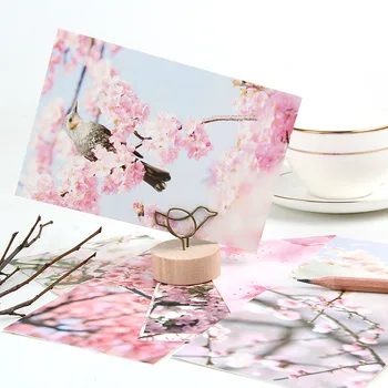 30 Coli/Set Creativ Peach Blossom De Carte Poștală/Felicitare/Mesaj De Felicitare/Scrisoare De Ziua Plic Card Cadou