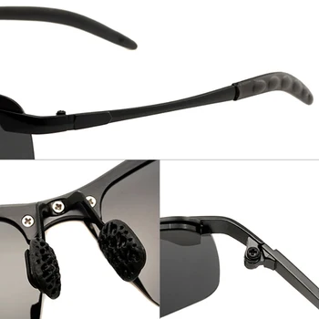 IGUETTA Bărbați ochelari de Soare Polarizati-un Document de Epocă ochelari de soare Barbati Viziune de Noapte Metal UV400 Rama de Ochelari Brand de Lux IYJA496