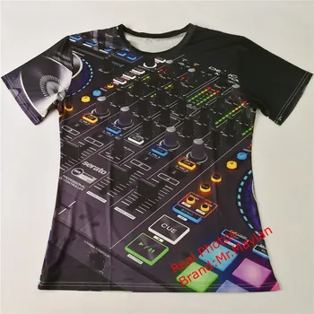 Sunet Activat LED 3D de Imprimare T tricoul de Lumină în Sus și în jos Intermitent Egalizator EL T-Shirt pentru Bărbați Rock, Disco, DJ Petrecere, Tricou Haine Băiat