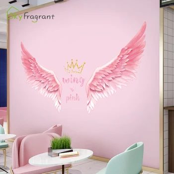 Creative aripi de înger autocolante de perete ins dormitor autocolant de perete camera de zi decor fata de camera de decorare auto-adeziv decor acasă
