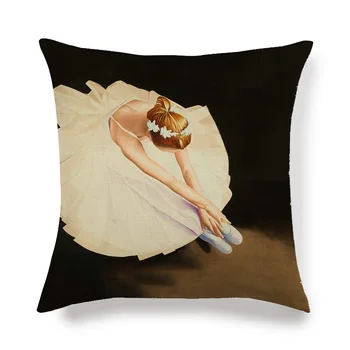 Canapea Living decor de pernă stil retro, ballerina model de lenjerie de pernă pernă acoperă, pernă acoperă