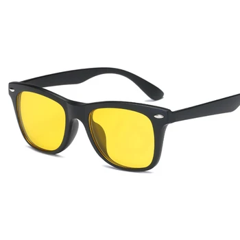 HJYBBSN Clip pe ochelari de Soare clip-on ochelari pătrați Obiectiv Bărbați Femei oglindă clip Ochelari de Soare de Noapte Viziune ochelari de soare de Conducere pentru barbati