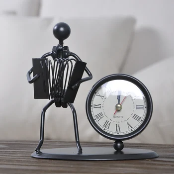 5.5 inch Modern minimalist ceas de Metal personalitate creatoare camera de zi dormitor Noptieră decoratiuni ceas ornamente de dimensiuni mici