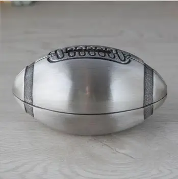Creative fotbal metal pusculita metal spaarpot bancare monede coin dispenser pentru copii bomboane distribuitor CXG065