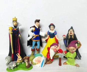 Disney Princess Alba Ca Zapada Si Cei Sapte Pitici Regina Vrăjitoare Prințul Figura Jucării Pvc Model De Păpuși Pentru Copii Fete Cadou De Ziua De Nastere