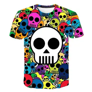 Punisher Tricouri copii 3D skull T Shirt de Fitness Streetwear de vară de îmbrăcăminte pentru Copii cu Maneci Scurte Tee baieti haine camisetas