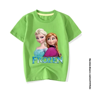 Drăguț Tricouri pentru Fete Frozen Elsa Tricou Fete/Baieti Amuzante pentru Copii Haine Copii Vara Tricou Copii, Imbracaminte Copii Costum Top