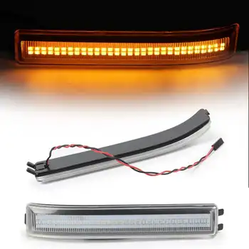 2x Oglinda Retrovizoare Auto de Lumină LED-uri Lampa de Semnalizare retrovizoare Oglinda retrovizoare lumini de Zi Lumina Pentru Ford F150 Raptor 2009-