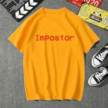 Printre Noi sunt Impostor Femei T-shirt Estetica Grafic Scurt Maneca Bumbac Poliester Tricouri Femei Camisetas Verano Mujer