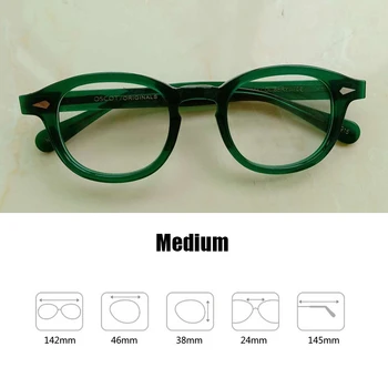 Calitate De Top Verde Acetat Optic Ochelari Cadru Bărbați Femei Johnny Depp Ochelari Brand Design Vintage Calculator Ochelari 314-2