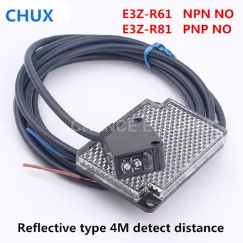 Infraroșu Senzor Reflexiv ir Senzor Fotoelectric Comutator 4m de Detectare a Detecta Distanța NPN PNP E3Z-R61 E3Z-R81