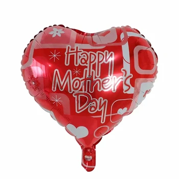 50pcs noi ziua mamei Dragoste în formă de inimă Mama baloane spaniolă fericit ziua mamei Folie de Aluminiu balon mama festival globos