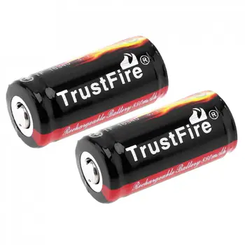 Acumulator TrustFire 2 BUC Reale 880mAh 3.7 V Protejate PCB 16340 Baterie Reîncărcabilă RCR123 Baterie CR123A Baterii