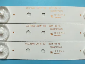 3 pgs/set LED Retroilumination benzi GC275D06-ZC14F-03 303GC275031 pentru 28PHF2056/T3 1 buc= 6led