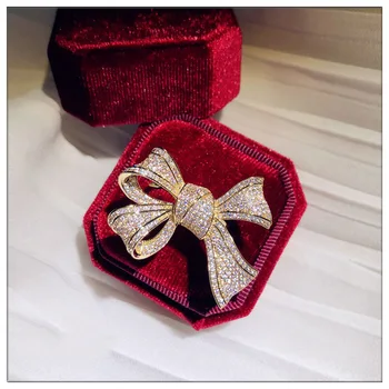 De lux cu Aur de 14K Bowknot Diamant Inel de argint 925 de Bijuterii de Logodna Nunta trupa Inele pentru Femei Petrecerea de nunta accesorii