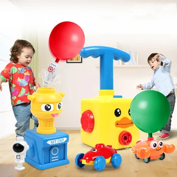 Fierbinte Jucărie Științele Educației Putere Masina Balon Iluminare Experiment Jucărie Distractiv Inerțiale Turnul De Lansare Auto Jucarii Pentru Copii Cadouri