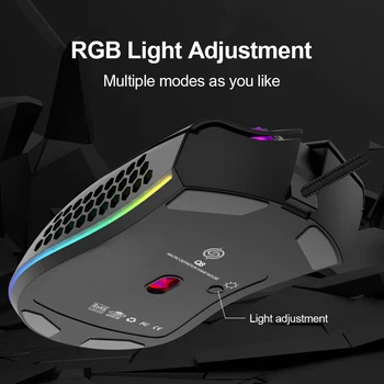 7 Butoane de Jocuri Soareci Q8 LED Computer Desktop RGB 7200dpi Scobite cu Fir Mouse-ul pentru uz Casnic Accesorii de Calculator