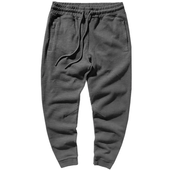 2020 Toamna și Iarna Nou-Moda pentru Bărbați Simplu Trening Gros de Greutate Grele Cordon Talie Elastic Pantaloni Casual Sport