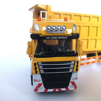 Simulare 1:50 Aliaj De Inginerie Camion Container Model Semi-Remorcă Basculantă Metal Logistica Mărfurilor Vehicul Copii Cadou