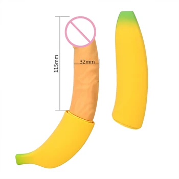 IKOKY Erotic Banana Vibrator Vagin Stimulator de sex Feminin Masturbator Adult Jucarii Sexuale Pentru Femei cu 7 trepte G-spot Vibrator Realist