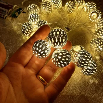 LED Maroc Mingea Zână Ghirlanda 3/6M Flashligtht Șir Lumina Pentru Anul Nou, de Crăciun, de Nunta Navidad Acasă Decoruri cu Baterii
