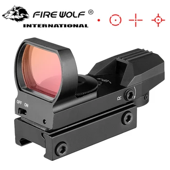 20mm Feroviar Lunetă de Vânătoare Optice Holografice Red Dot Sight Reflex 4 Reticul Tactic domeniul de Aplicare Colimator