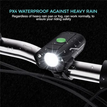 Rezistent la apa T6 Bicicleta de Lumină LED-uri Far Stop Kit USB Baterie Reîncărcabilă Inteligent Faruri Lampă Spate Ultralight Lanterna