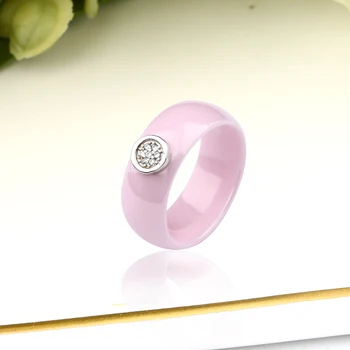 2018 Noua Moda Romantic Set de Bijuterii pentru Soția Iubitului Cadou de Culoare Roz Cristal 8mm Niciodată nu se Estompeze Ceramice Ureche Cercei Set Cadou