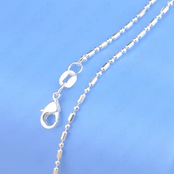 10 buc Argint 925 Cilindrice nod lanț Pentru Femei Barbati Accesorii Bijuterii en-Gros de Piese Droshipping de vânzare cu Amănuntul