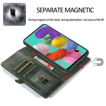 A21S A41 A31 A11 Lux Magnetic Portofel din Piele de Caz Pentru Samsung Galaxy A51 A71 A81 A91 A10 A20 A30 A40 A50 A70 A30s A50s Acoperi
