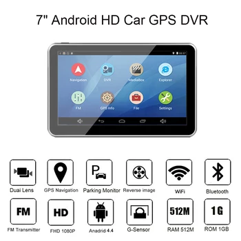 Anfilite 7 inch Android Auto Camion de Navigare GPS 512M 16GB DVR recorder Video AV-IN de sprijin de mers înapoi camera cu Hărți gratuite