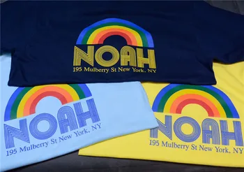 NOAH T cămașă Bărbați Femei 1:1 de Înaltă Calitate CURCUBEU 2019 Nou sosit ploaie Curcubeu Tricouri Top Teuri Stil de Vara NOE tricou
